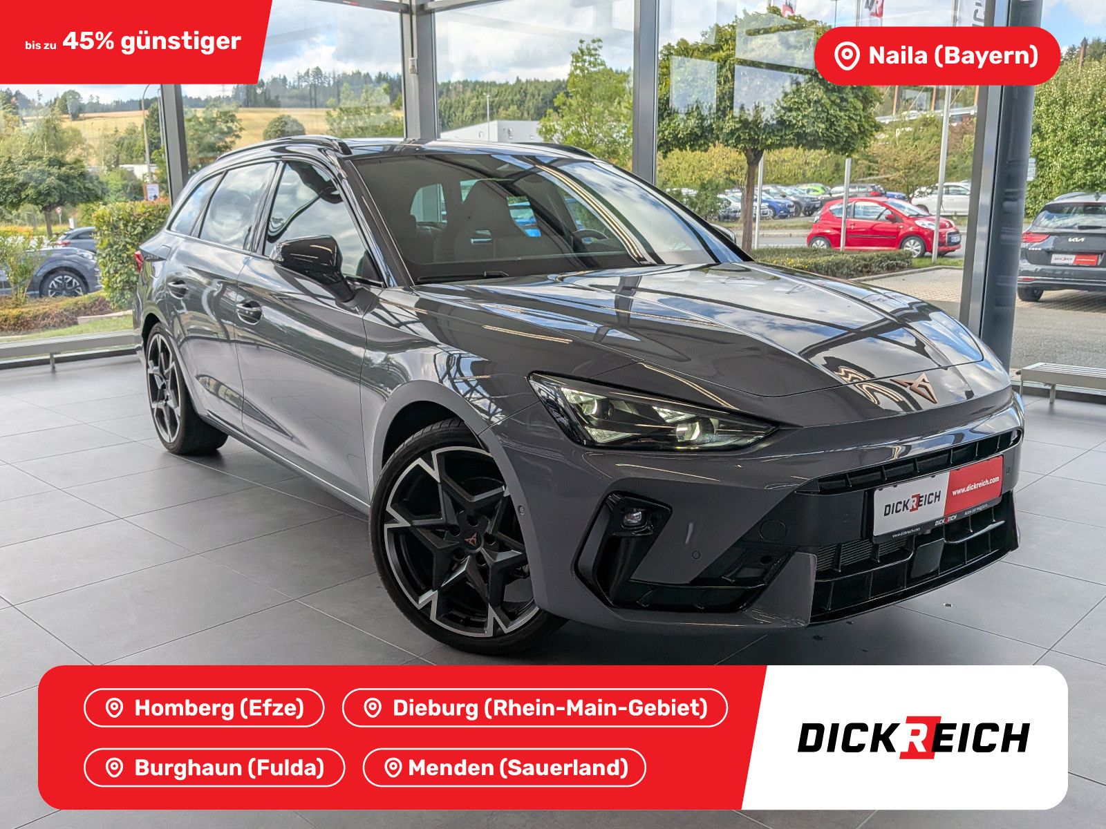 Fahrzeugabbildung CUPRA Leon 1.5 eTSI DINAMICA MATRIX ACC PANO AHK 5J-Ga