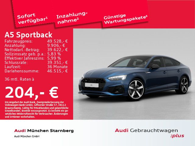 Audi A5 Sportback S line 40 TFSI qu. Laser 4xKamera H