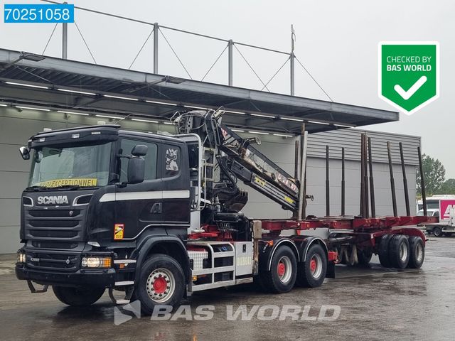 Scania R580 6X4 Kran Holz Diebolt 28 Retarder CraneNavi