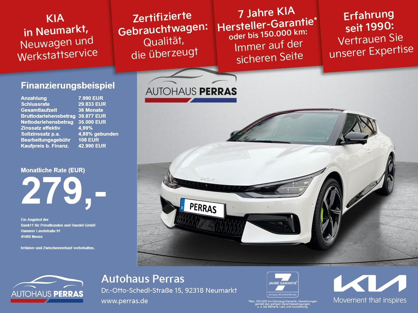 Kia EV6 GT 77.4kWh Glasdach