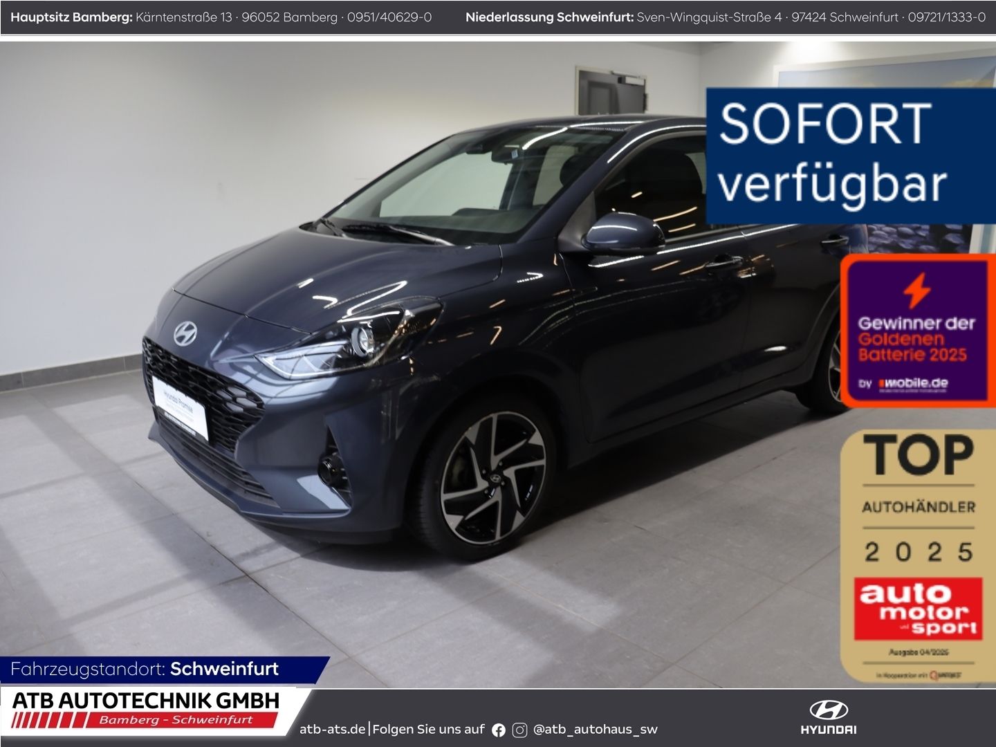 Fahrzeugabbildung Hyundai i10 Prime 1.2 AMT Navi Apple CarPlay Klimaautom