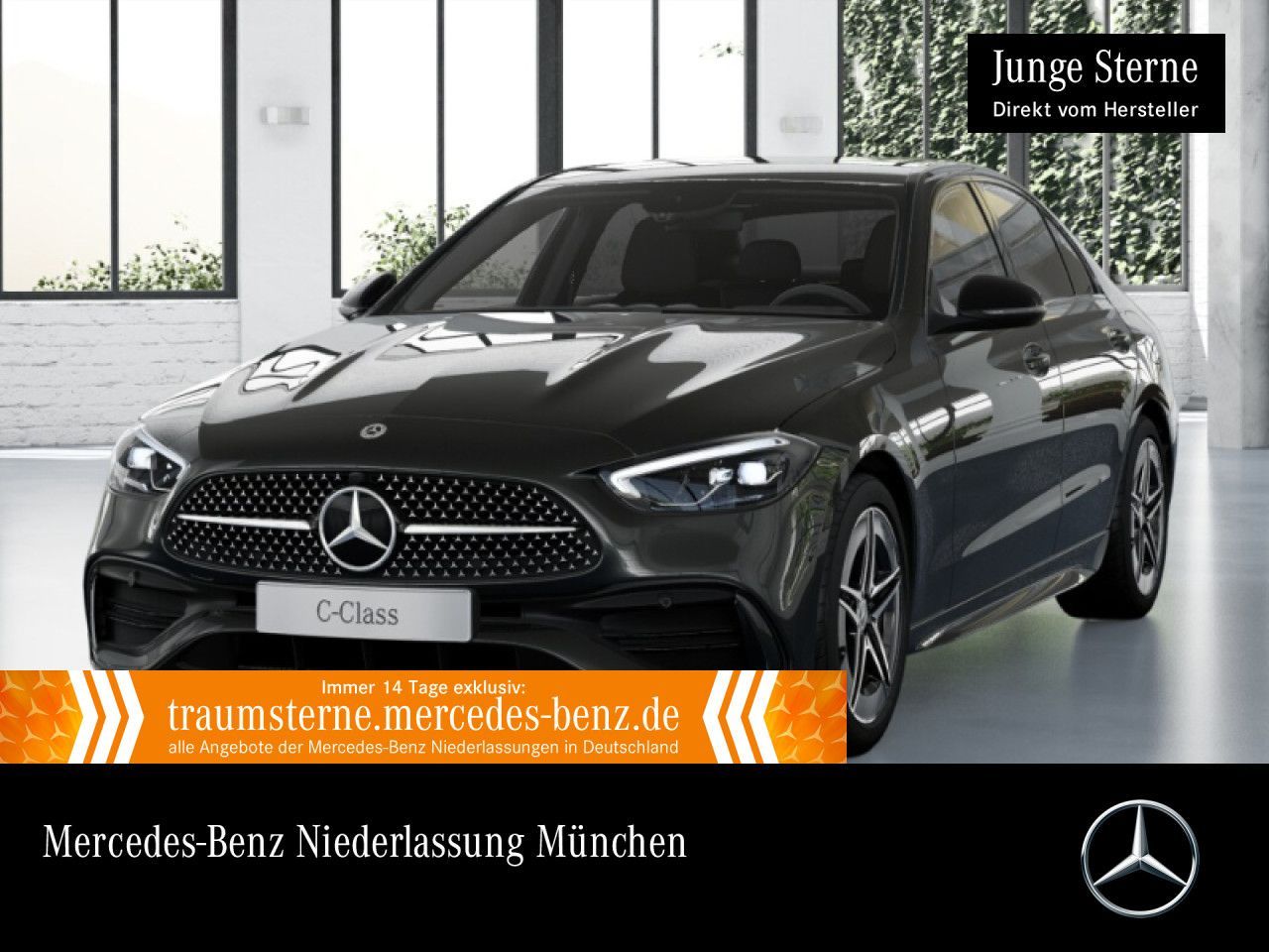 MERCEDES-BENZ C 300 e AMG+NIGHT+LED+KAMERA+TOTW+KEYLESS+9G