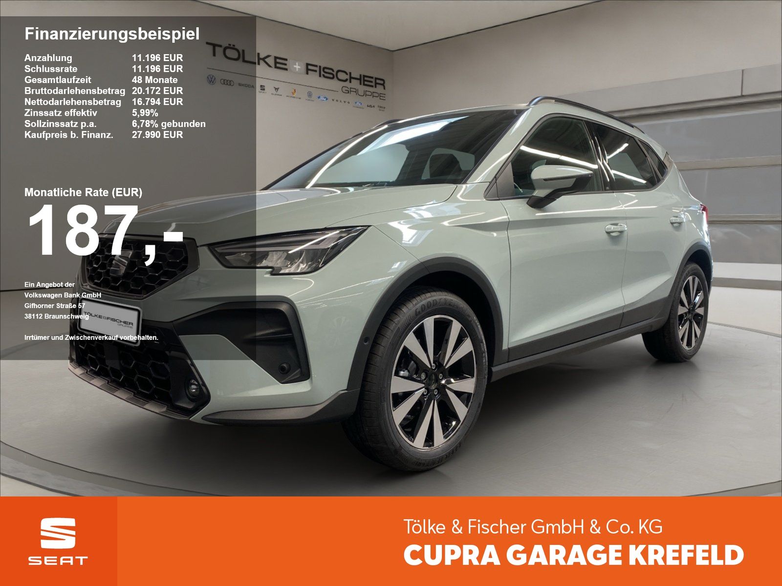 Seat Arona 1.0 TSI 85 kW FR ACC AUT Kam. Navi Virtual