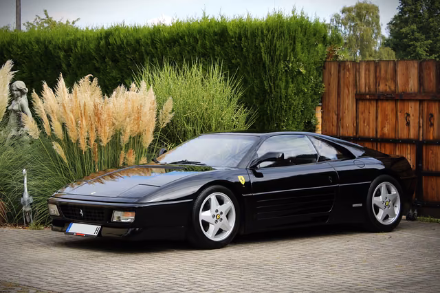 Ferrari 348+DEUTSCH+ORIGINAL+ALL BLACK+SERVICE+ZAHNR+TÜV