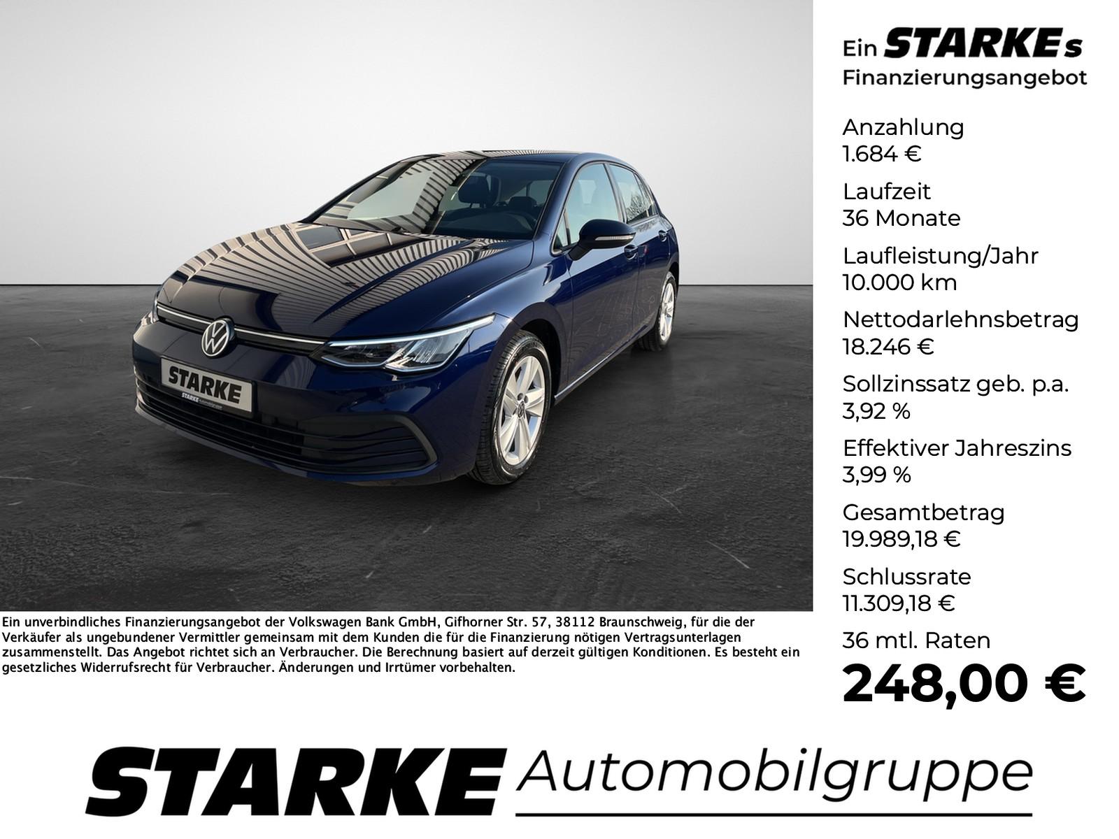 Volkswagen Golf 2.0 TDI DSG Life  Navi LED PDC LM Tempo Kli