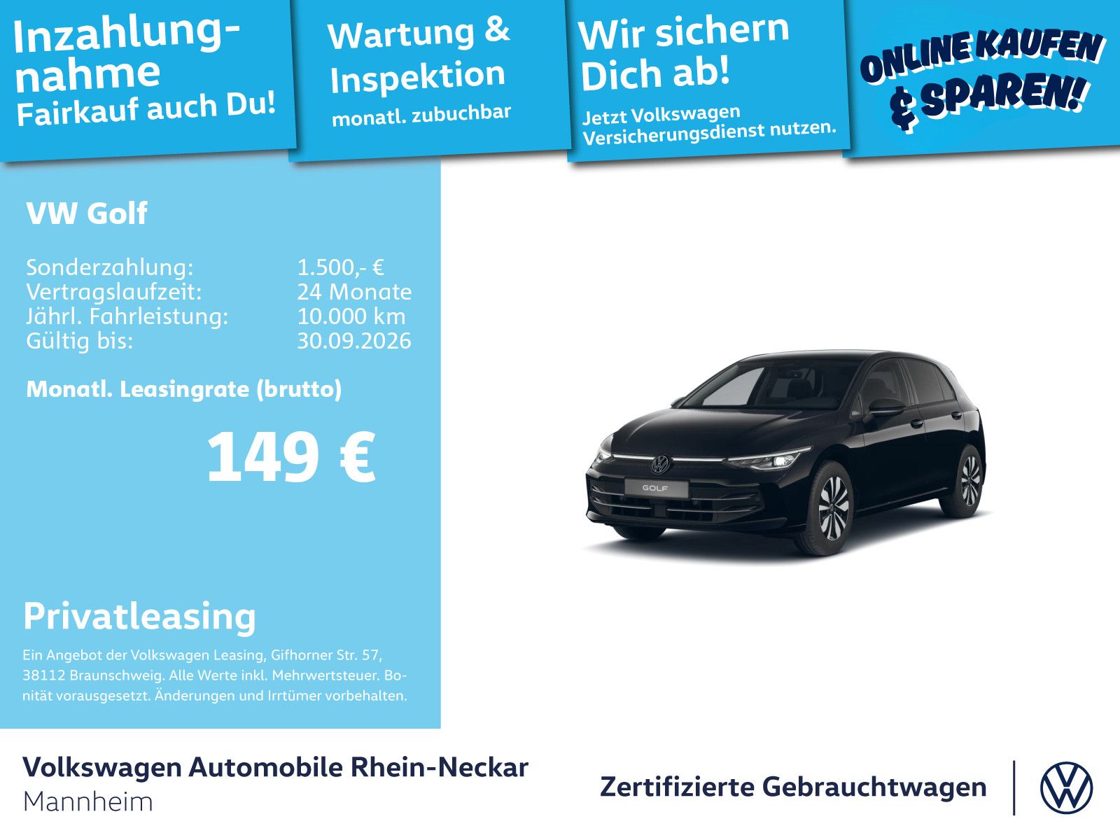 Volkswagen Golf VIII 2.0 TDI GOAL DSG Navi AHK Kamera UVM