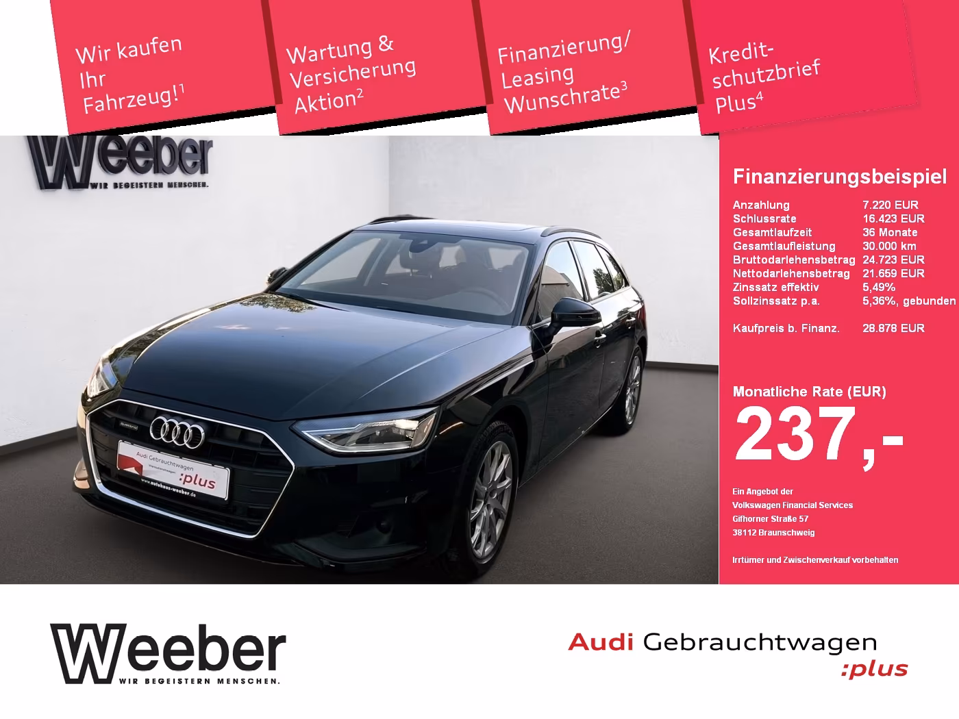 Audi A4 Avant quattro *PANO*360° CAM*NAVI*LED*KESSY*