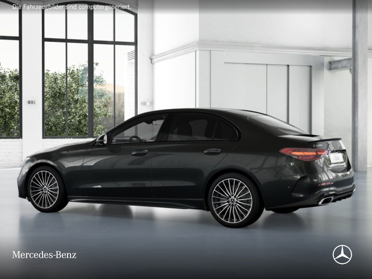 Mercedes-Benz C 200 AMG NIGHT PANO 360 19 TOTW KEYLESS 9G foto 14