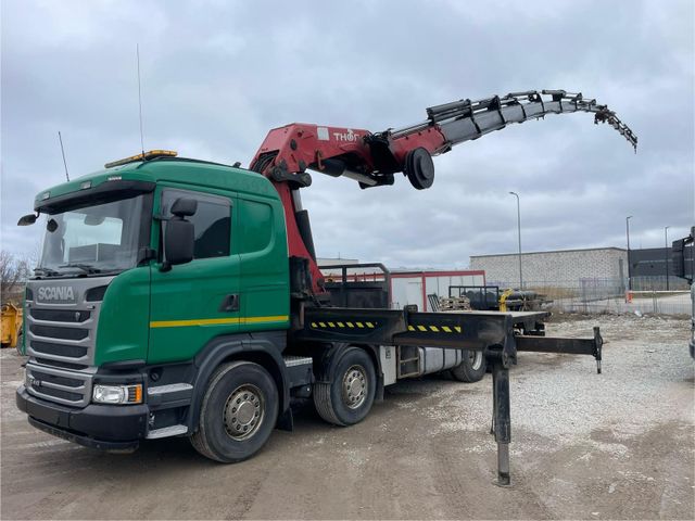 Scania G410 8x2 Retarder HMF THOR K8 + JIB