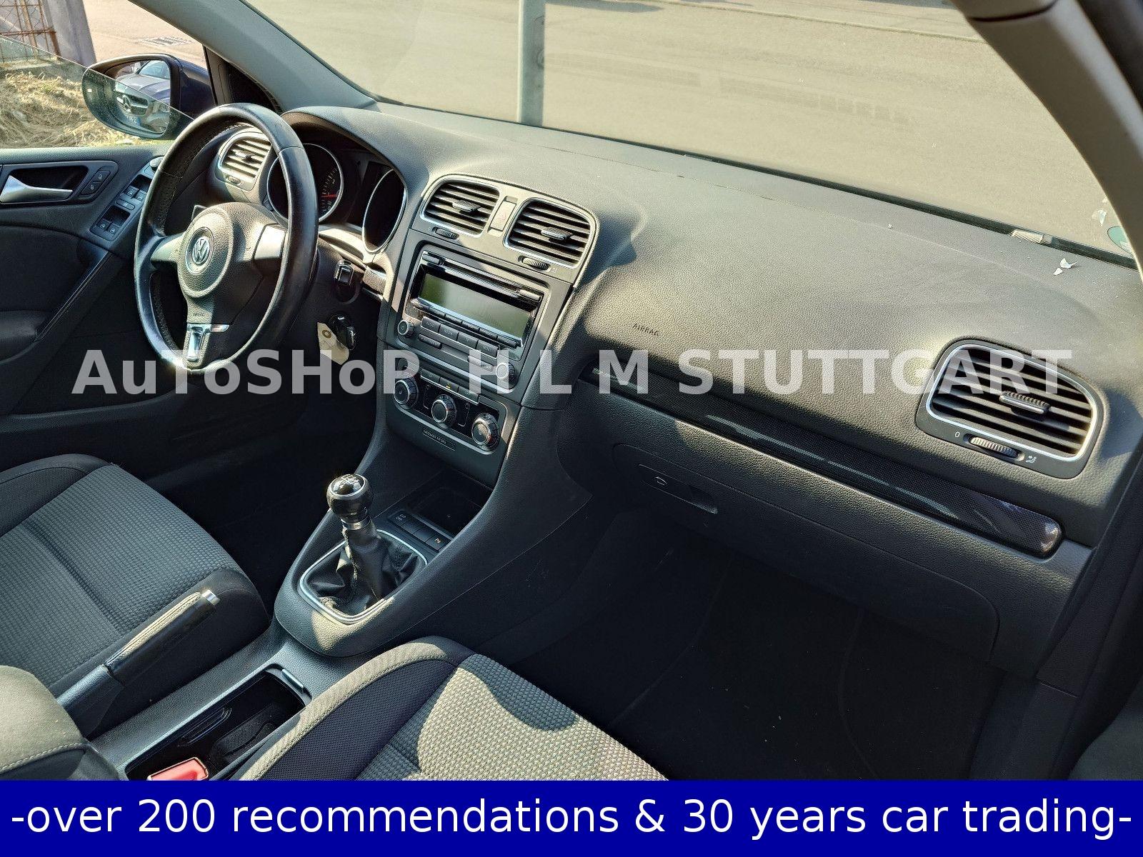 Volkswagen GoLF VI Lim Eur5 AC SHZ 2xPDC 1.Hand Scheck-Heft