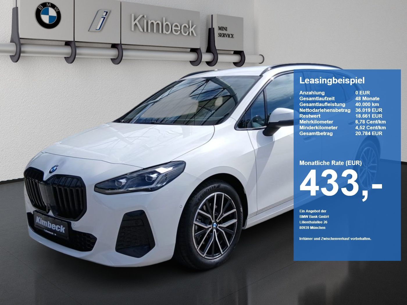 BMW 220i Active Tourer M SPORT ACC HeadU 360° Aktivs