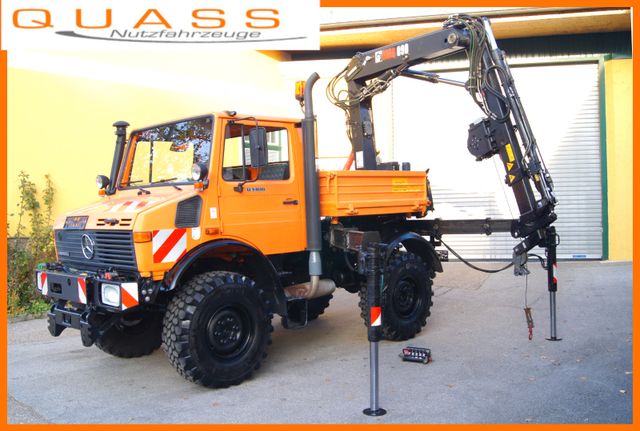 Unimog U 1400 / HIAB 090 +Seilwinde+Greifer/Schneepflug