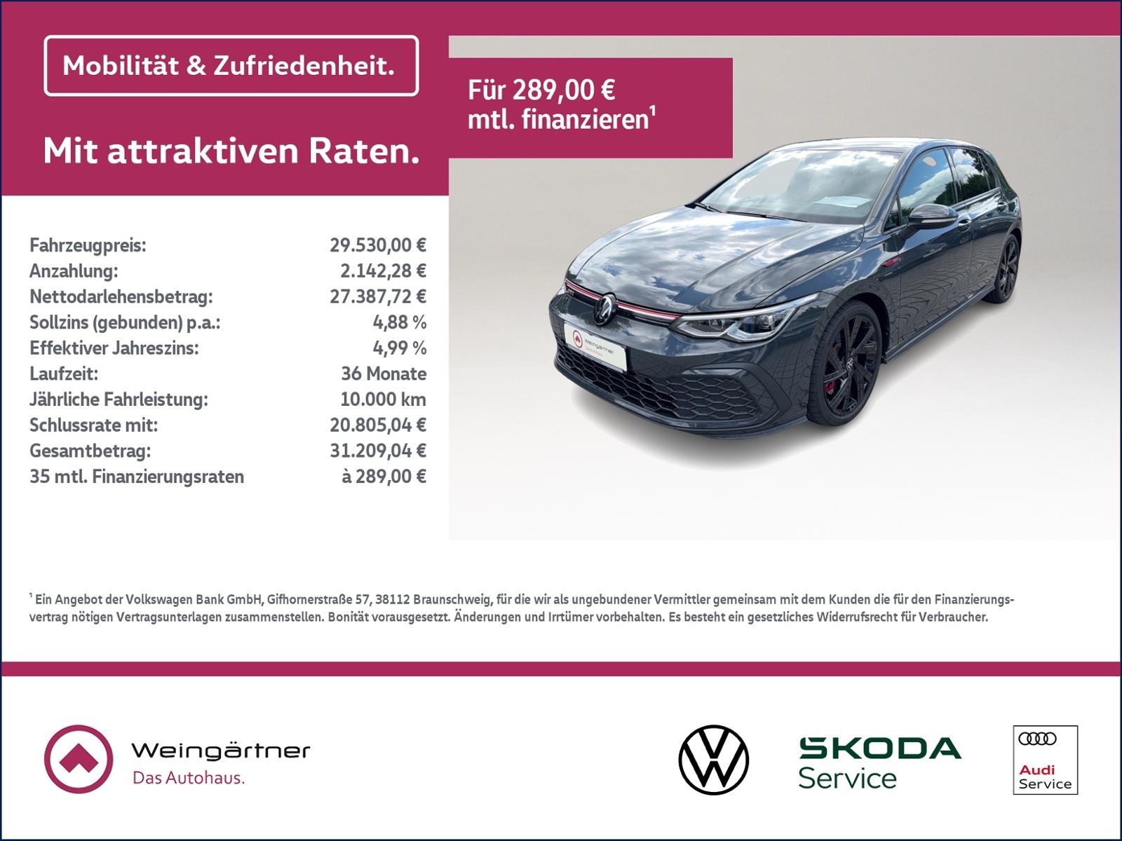 Volkswagen Golf VIII GTI, ACC, Alu 18" Bergamo, Winterpaket