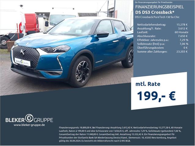 DS Automobiles DS3 Crossback PureTech 130 So Chic