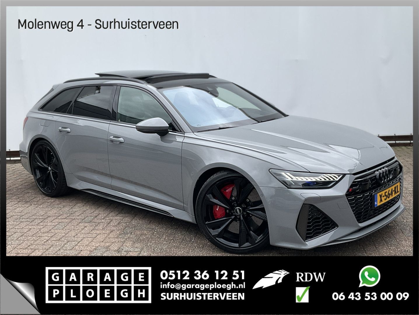 Audi RS6 4.0 TFSI 600PK Ceramic HUD Carbon Nardo 4WS