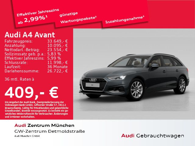 Audi A4 Avant 40 TDI S tronic B&O/Navi+/LED