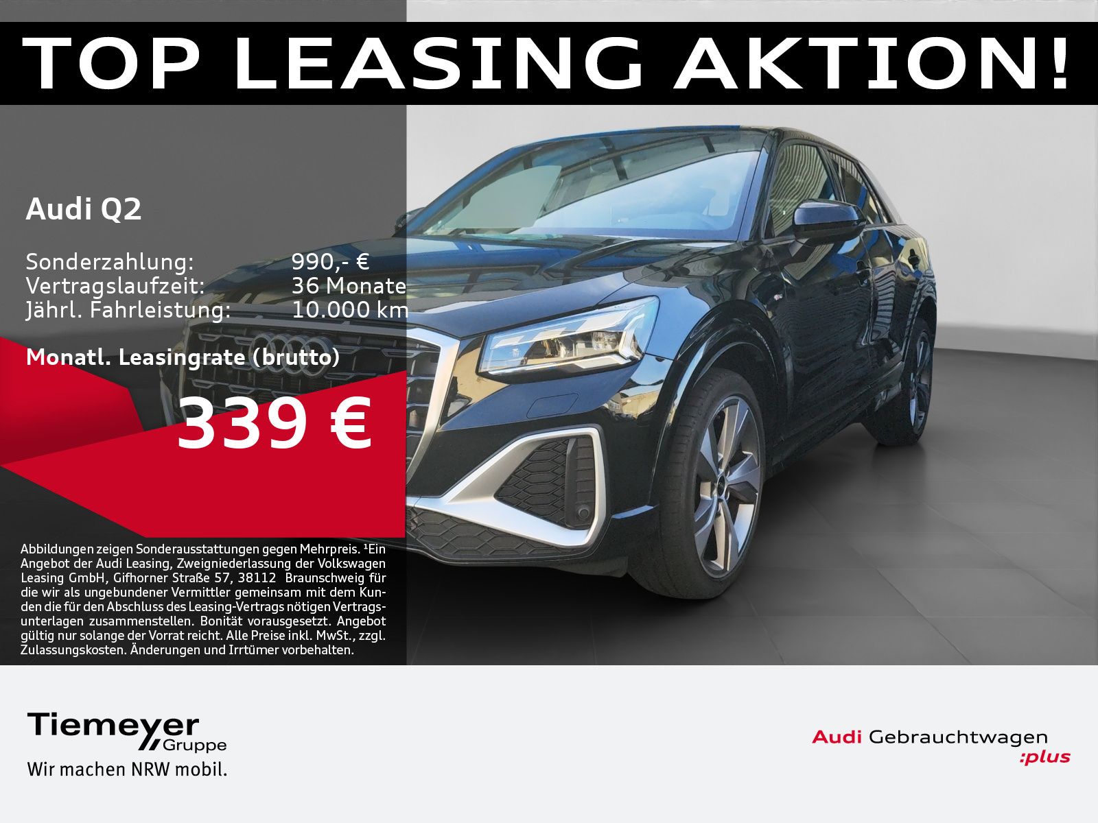 Audi Q2 35 TDI 2x S LINE LM19 LEDER AHK MATRIX