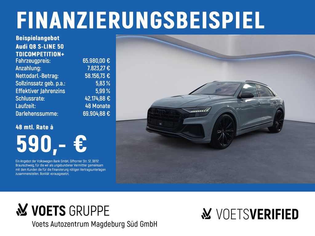 Audi Q8 S-LINE 50 TDICOMPETITION+ MATRIX+STANDH+RAUTE