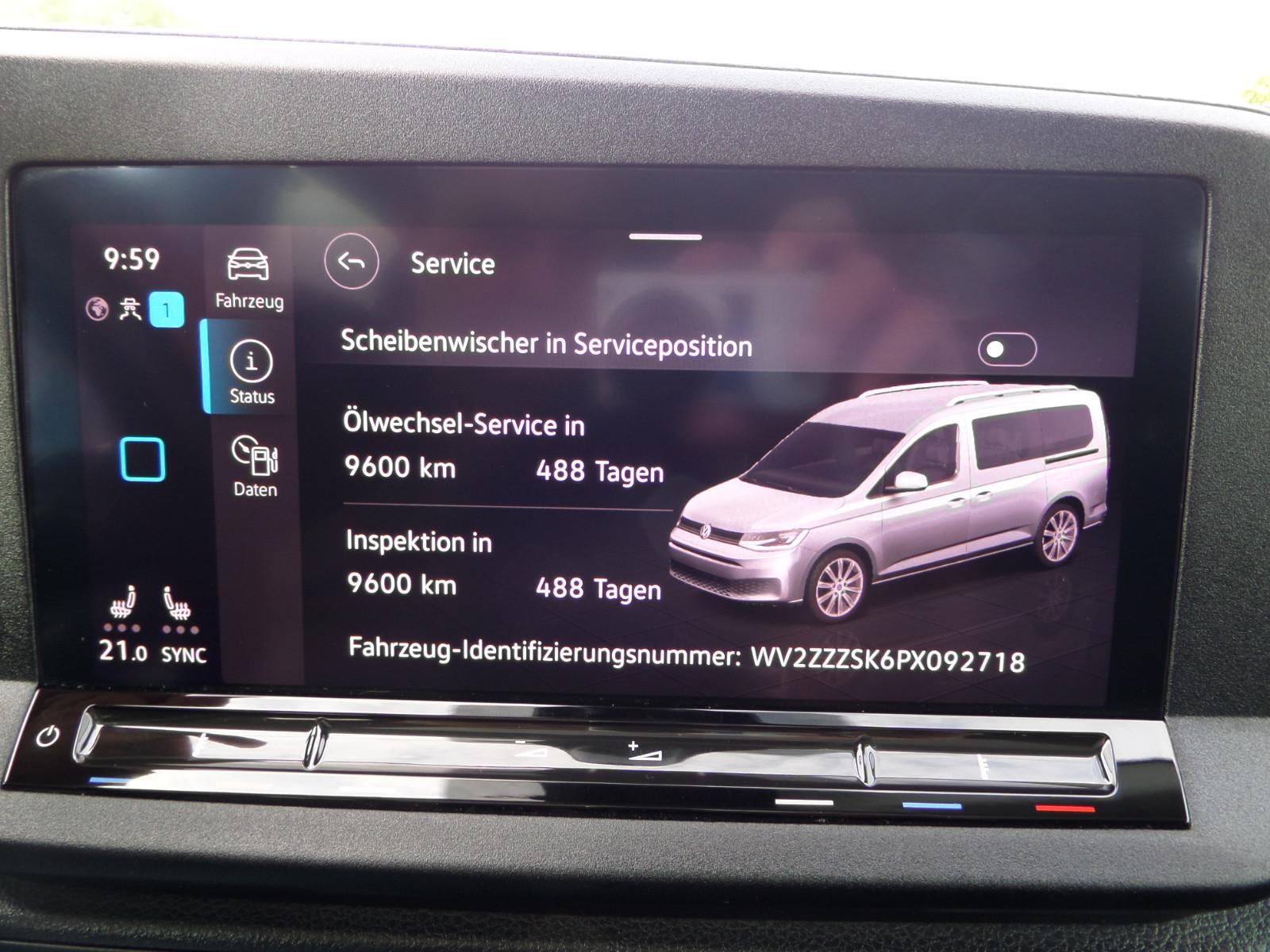 Volkswagen Caddy Life Maxi 7-Sitz+Standh+Navi+Cam+ACC+AHK, миниатюра 15