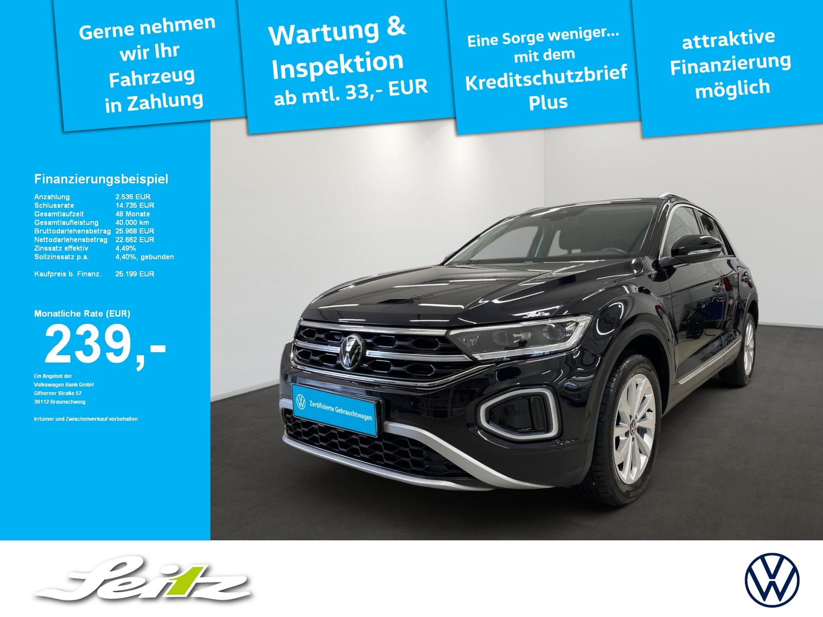Volkswagen T-Roc 2.0 TDI Style *MATRIX*KAMERA*NAVI*