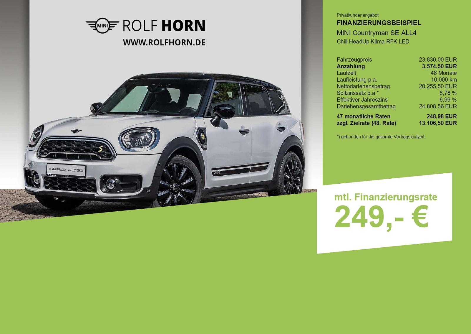 MINI Countryman SE ALL4 Chili HeadUp Klima RFK LED