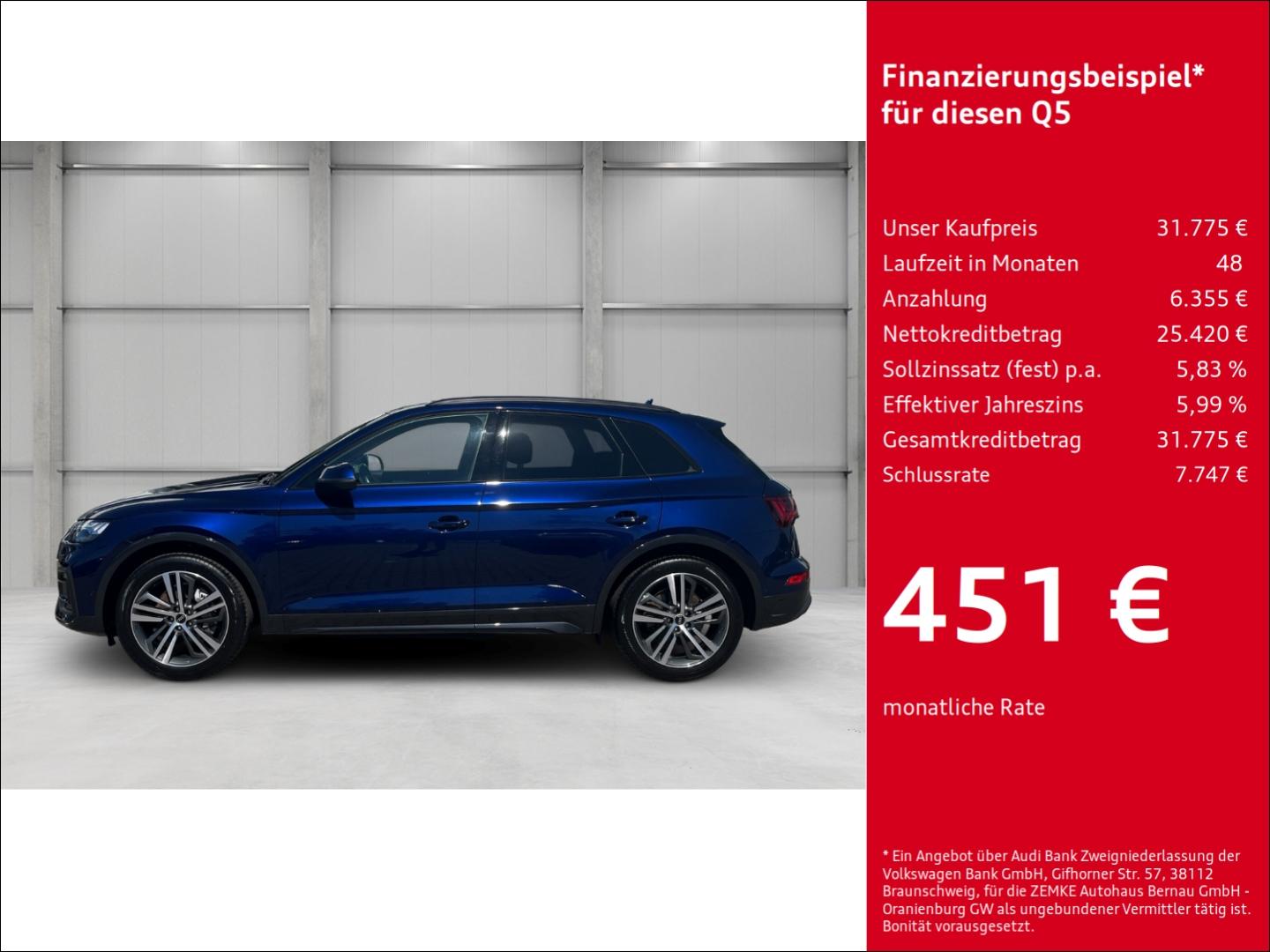 Audi Q5 35 TDI advanced HUD StandHZG AHK-klappbar El.
