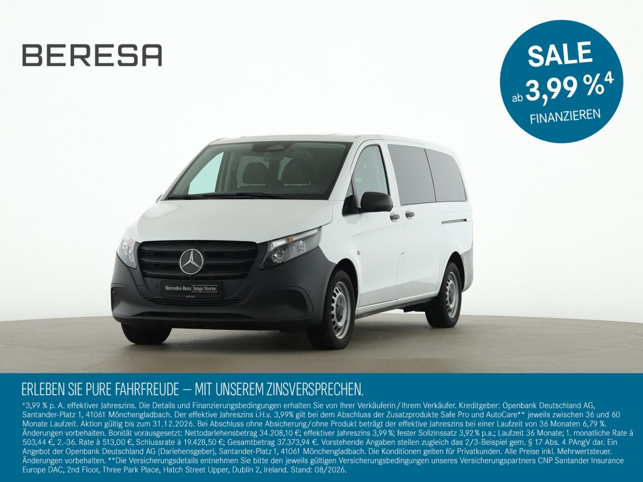 Mercedes-Benz Vito 114 CDI Tourer Lang 9 Sitzer Kamera