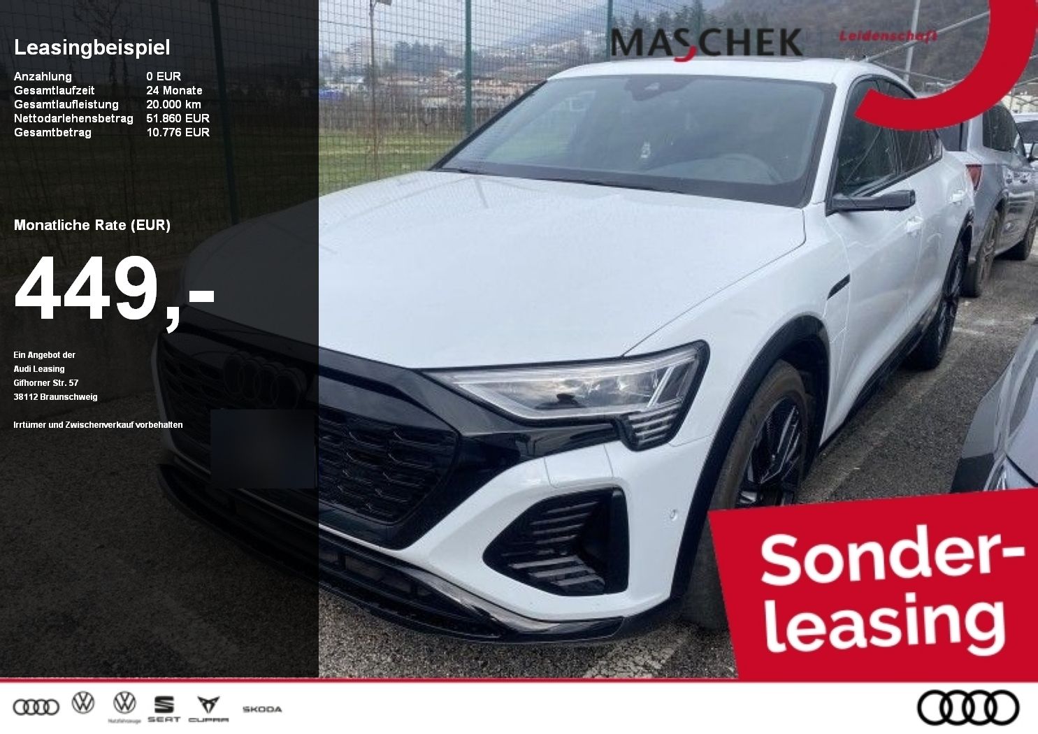 Audi Q8 e-tron Sportback S Line 55 quat Pano Matrix 3