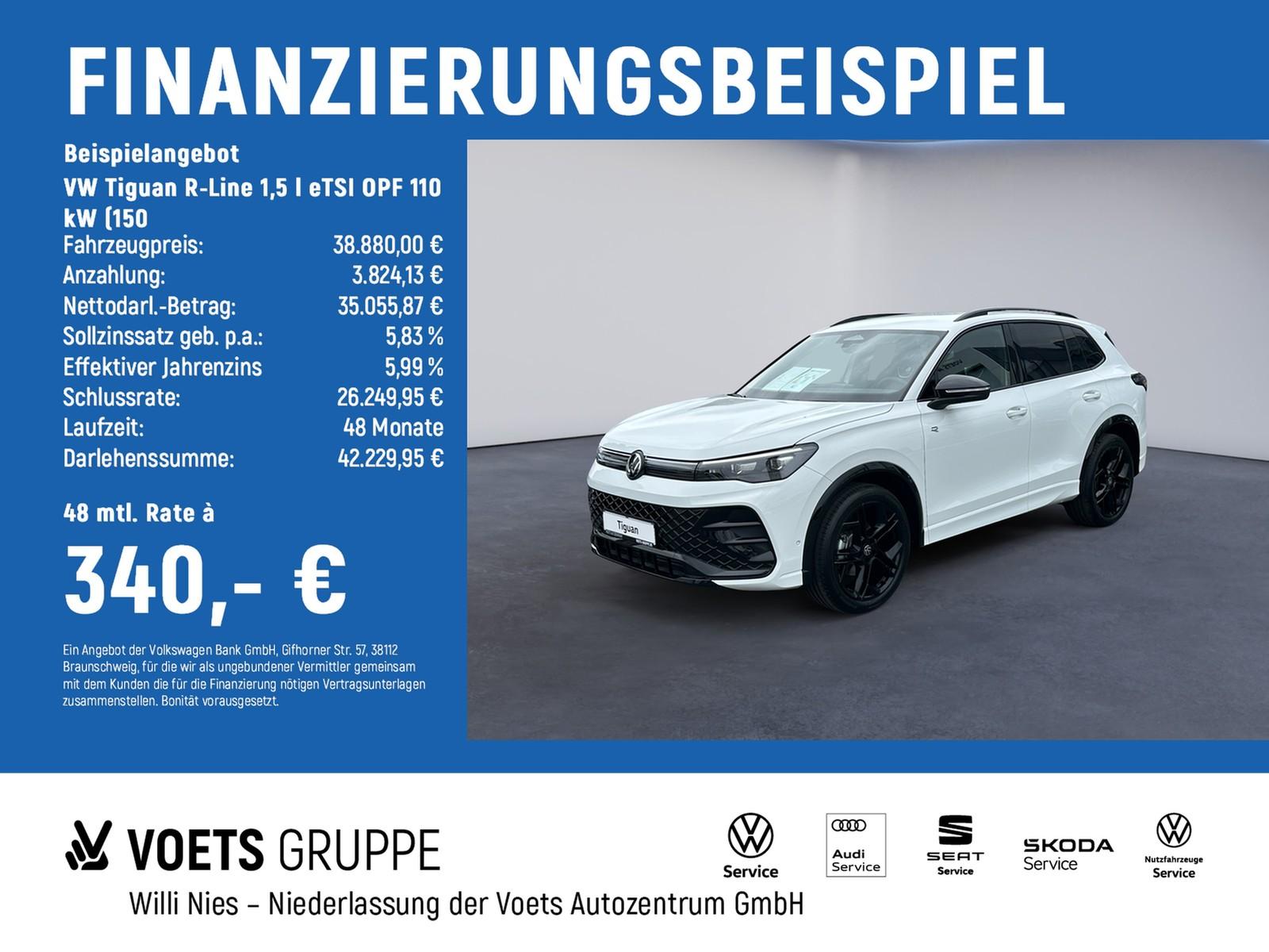 Volkswagen TiguanR-Line 1,5 l eTSI OPF 110 kW (150 Rear Vie