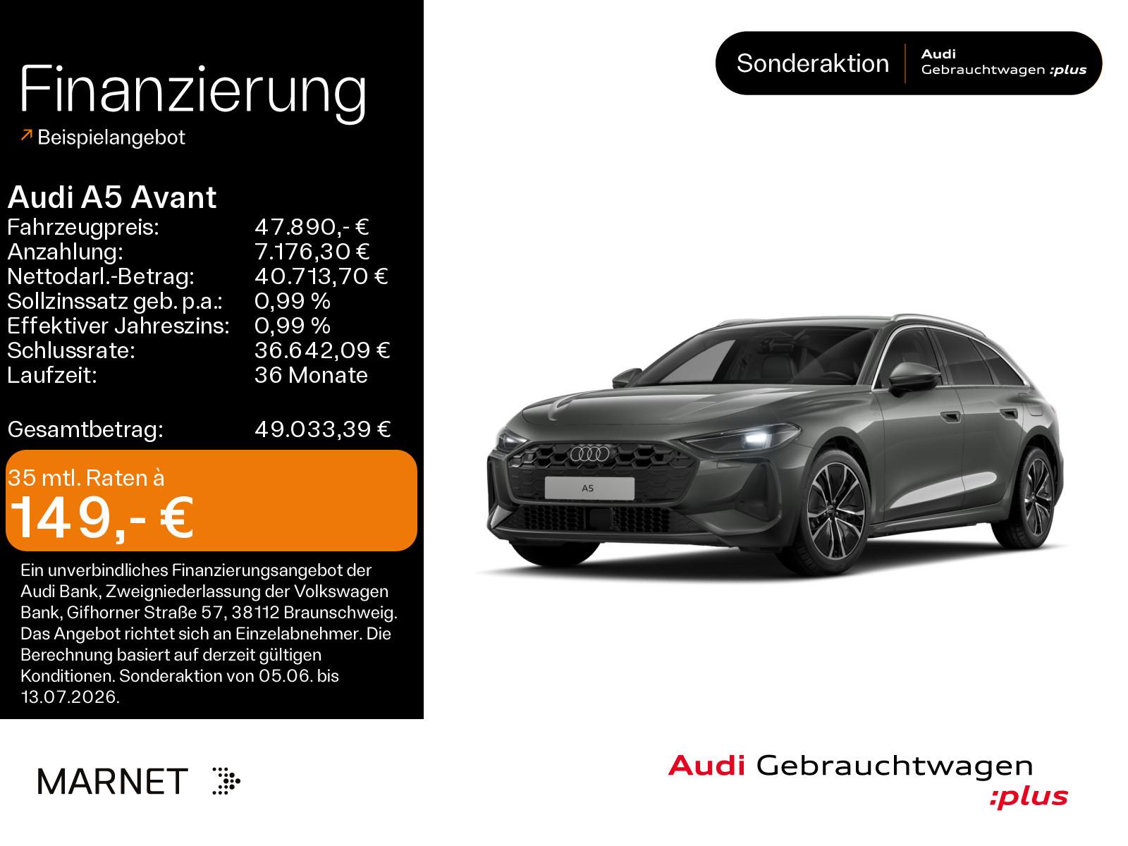 Audi A5 Avant e-hybrid qu*Navi*AHK*Virtual*Audi Conne