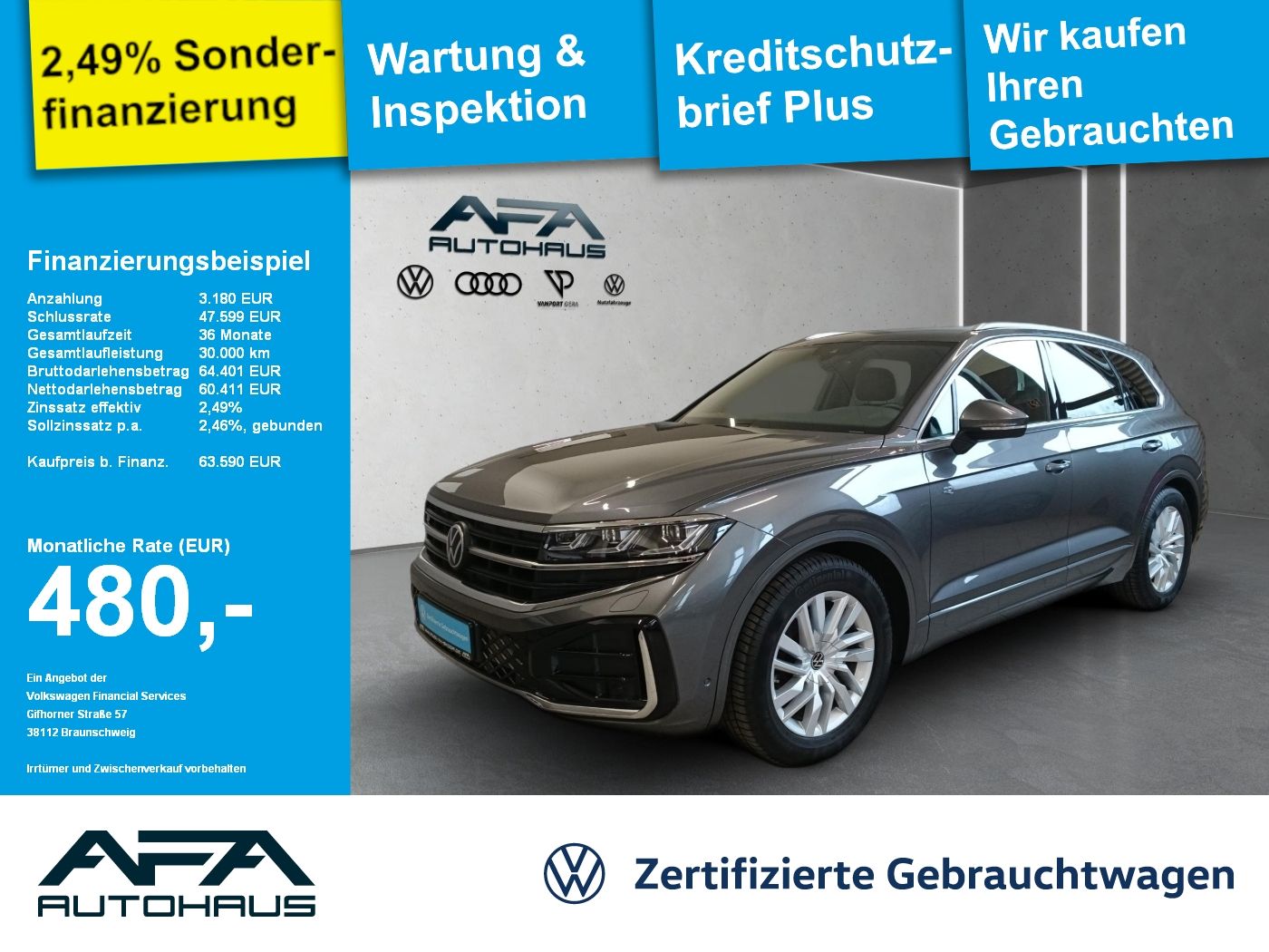 Volkswagen Touareg V6 3.0TDI R-Line 4M AHK*Luft*Matrix*LM20