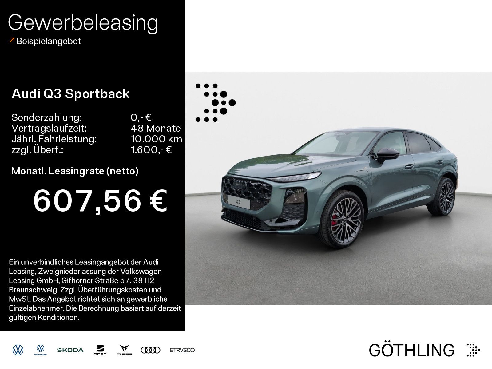 Audi Q3 Sportback e-hybrid 200 kW S tronic *S line Ex