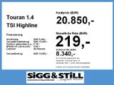 Volkswagen Touran 1.4 TSI Highline DSG AHK*LED*ACC*NAV*SHZ - Volkswagen Touran: Schwarz