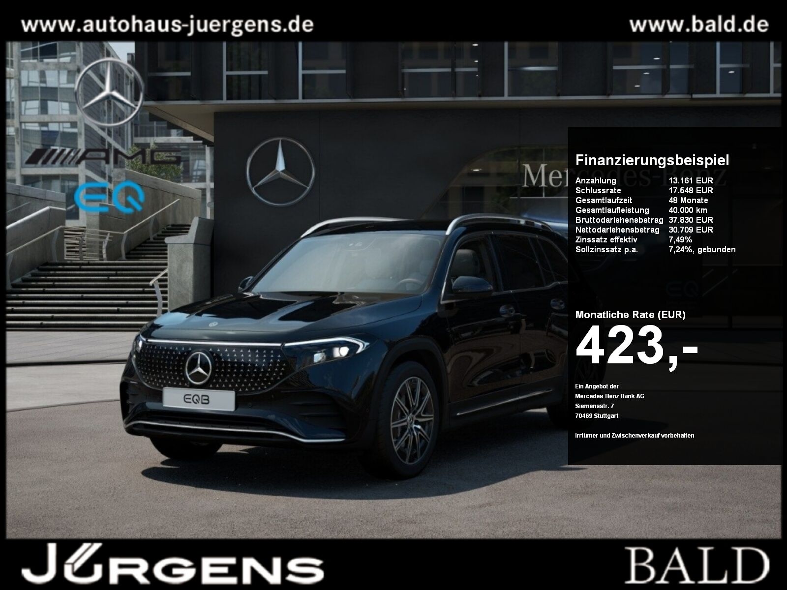 MERCEDES-BENZ EQB 250+ AMG-Sport+Distr+Ambiente+ILS+AHK+360