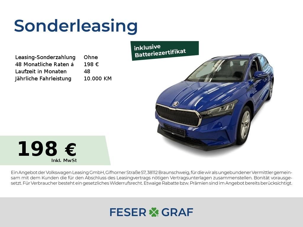 Skoda Enyaq iV 50 Loft Alu 19" GRA LED Navi PDC RüKa