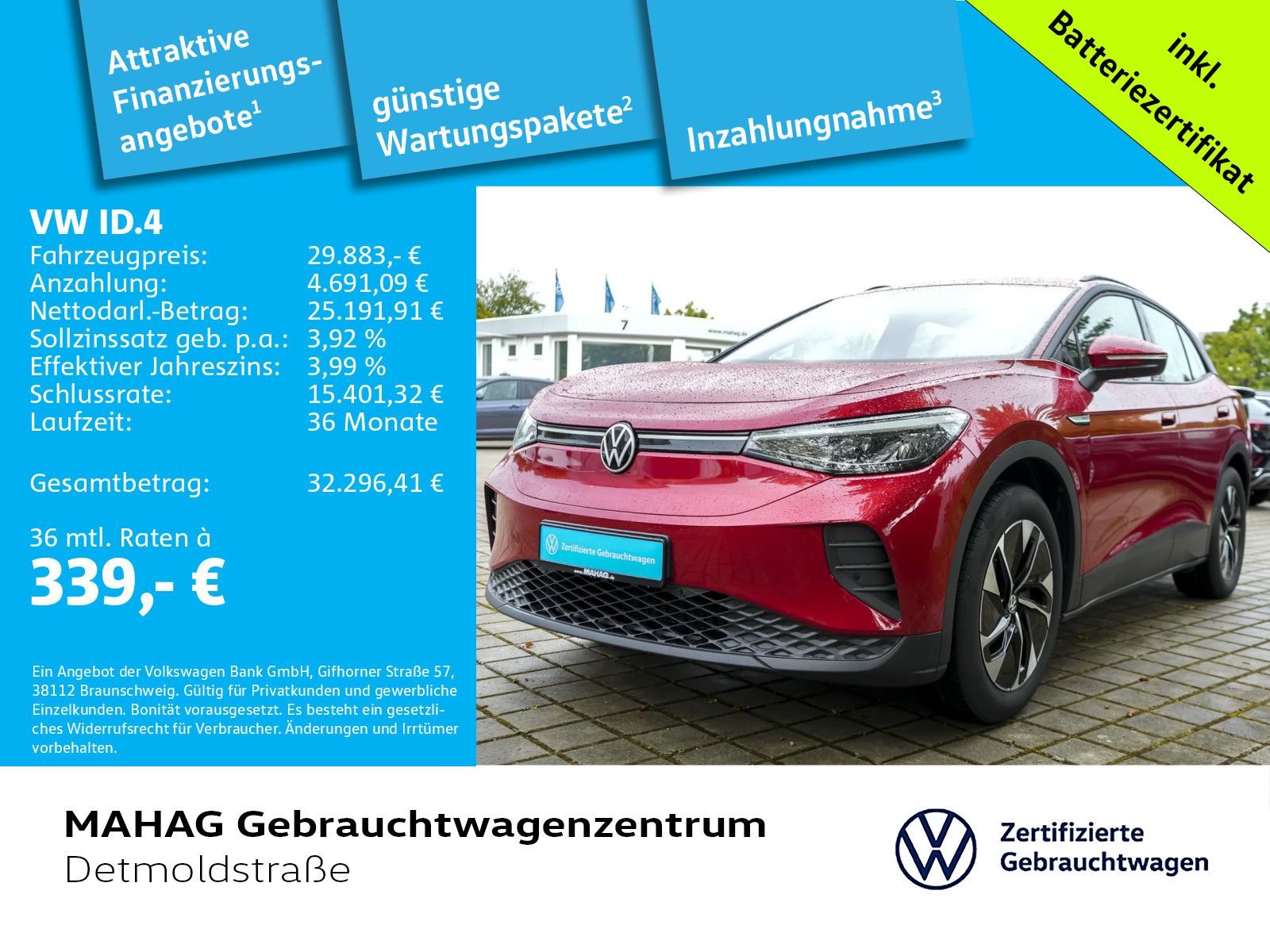 Volkswagen ID.4 Pro Performance 150 kW LED Navi ParkAssist foto 2