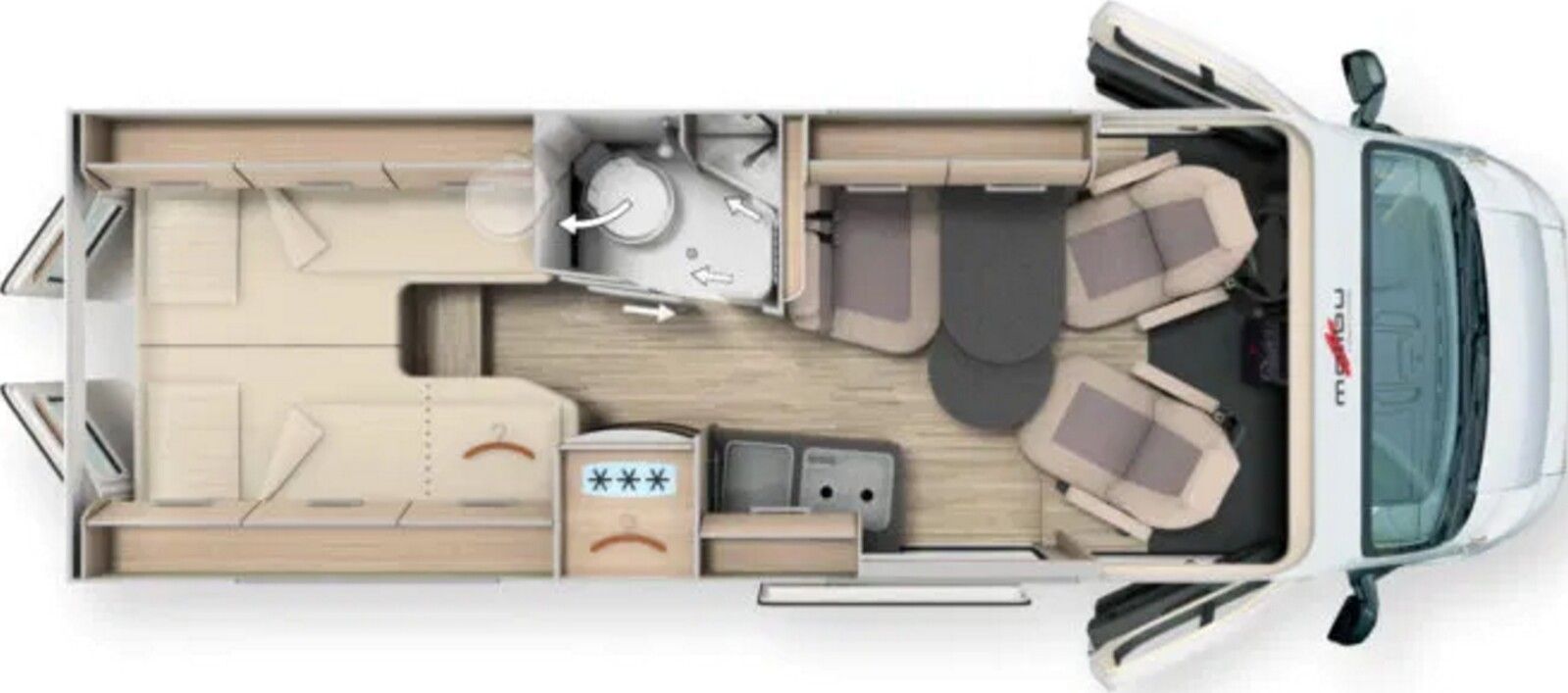 Fahrzeugabbildung Malibu Van comfort 640 LE ChassisPlus,Pioneer,PaketAufb