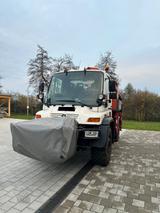 Mercedes-Benz Unimog U500 Ladekran, Arbeitskorb, Seilwinde  - Arbeitskorb