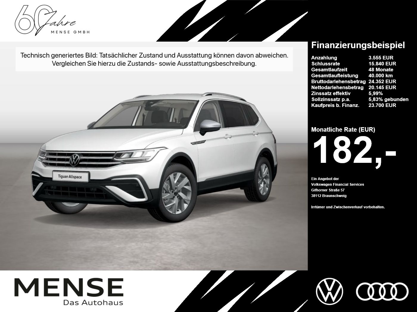 Volkswagen Tiguan Allspace 2.0 TDI DSG Life ACC|LED|Navi|LM