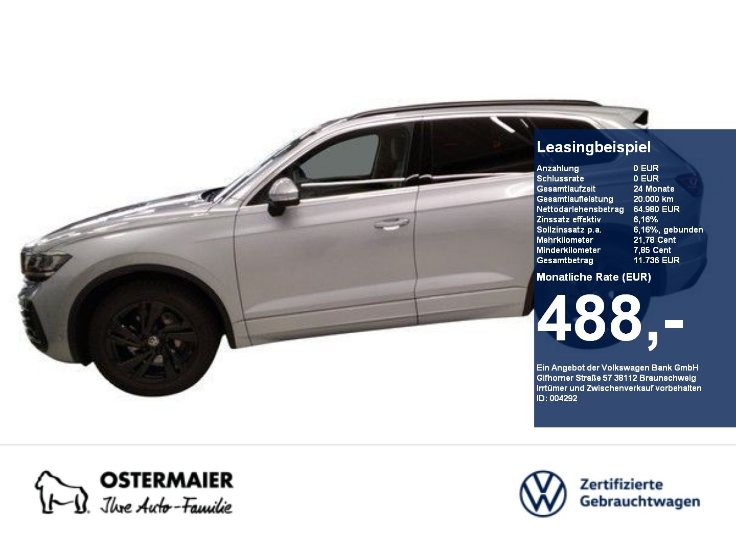 Volkswagen Touareg ELEGANCE 3.0TDI 286PS NP.107T AHK.STDHZG
