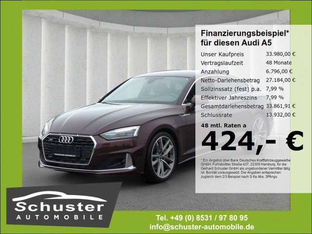 Audi A5 Sportback quattro 45 TFSI*S-tro AHK Navi Temp