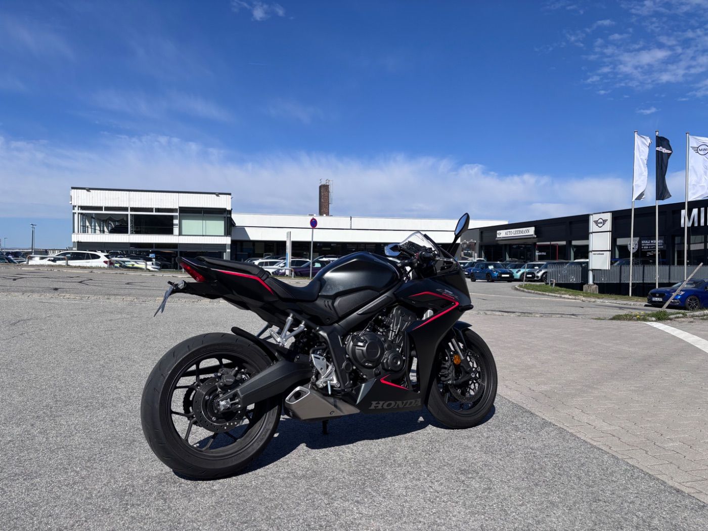 Fahrzeugabbildung Honda CBR 650 R Standard Kurzer Kennzeichenhalter,