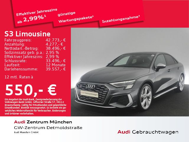 Audi S3 Limousine TFSI Pano/ACC/Matrix/B&O/HUD/Kamera