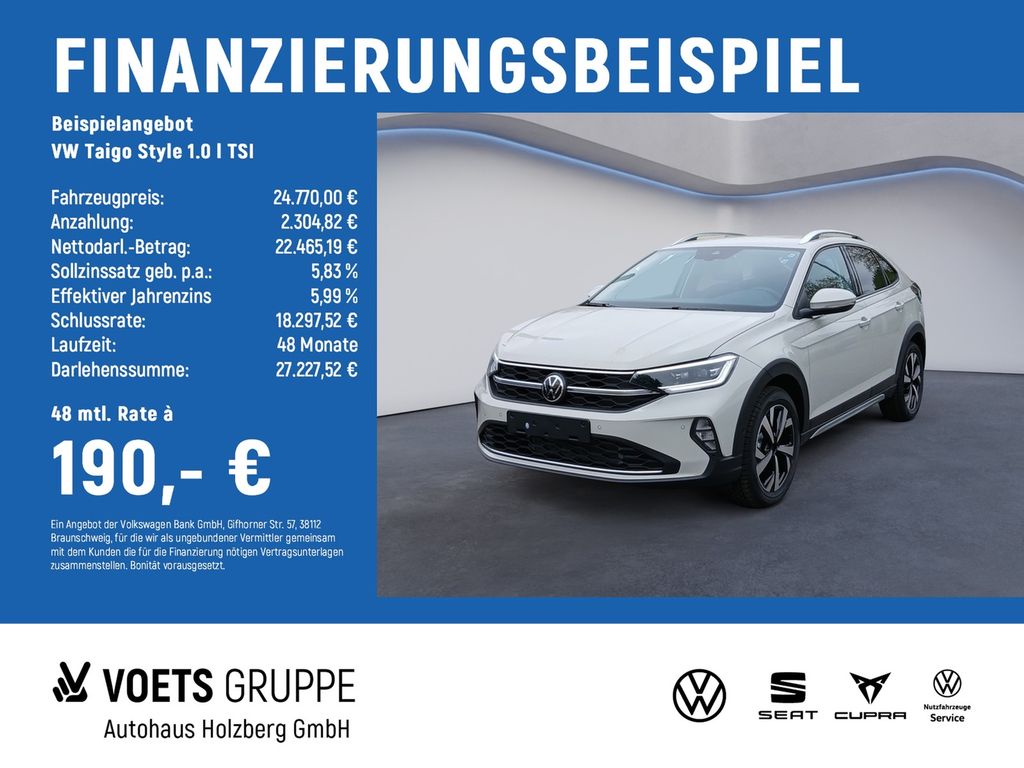 Taigo Style 1.0 l TSI TRAVEL & COMFORT PAKET