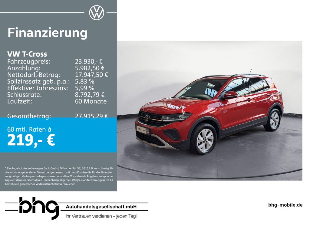 T-Cross Life 1.0 TSI DSG *LED*APP-CONNECT*KLIMA*