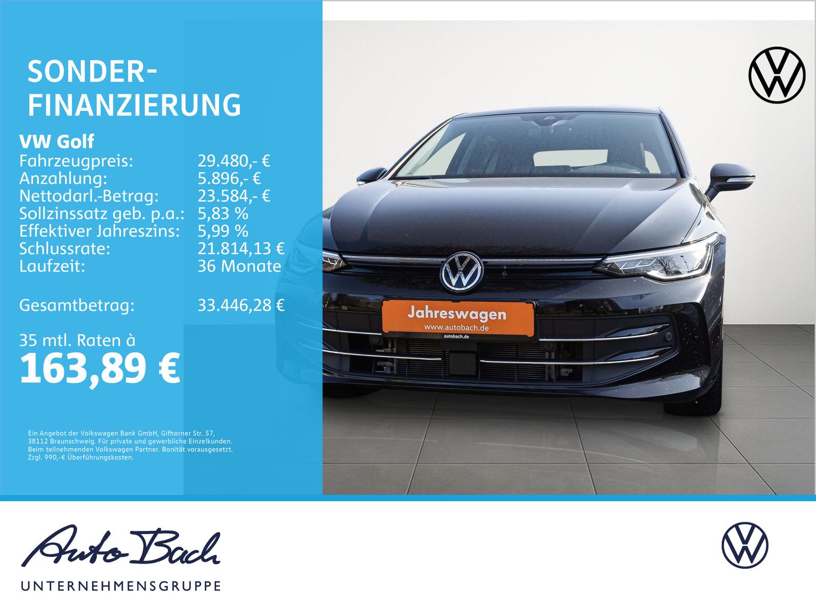 Volkswagen Golf VIII 1.5 TSI DSG "Goal" Navi LED ACC EPH Si, миниатюра 18