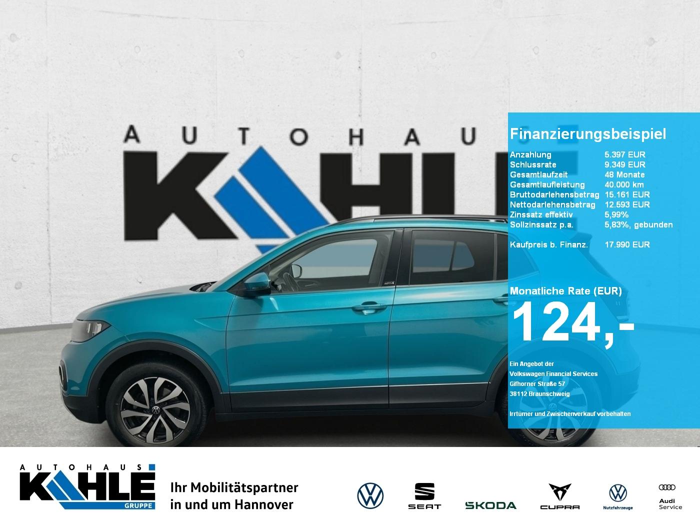 Volkswagen T-Cross 1.0 TSI AHK SHZ RFK Climatronic Navi
