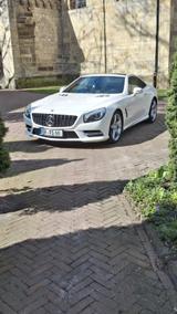 Mercedes-Benz SL 350 AMG line 2te Hd Unfallfrei Scheckheft - weiße Mercedes-Benz SL 350