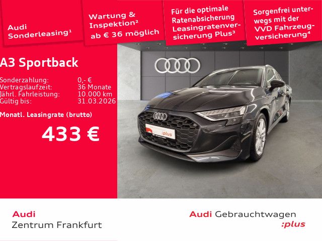 Audi A3 Sportback 40 TFSI e S tronic LED Navi HuD Son