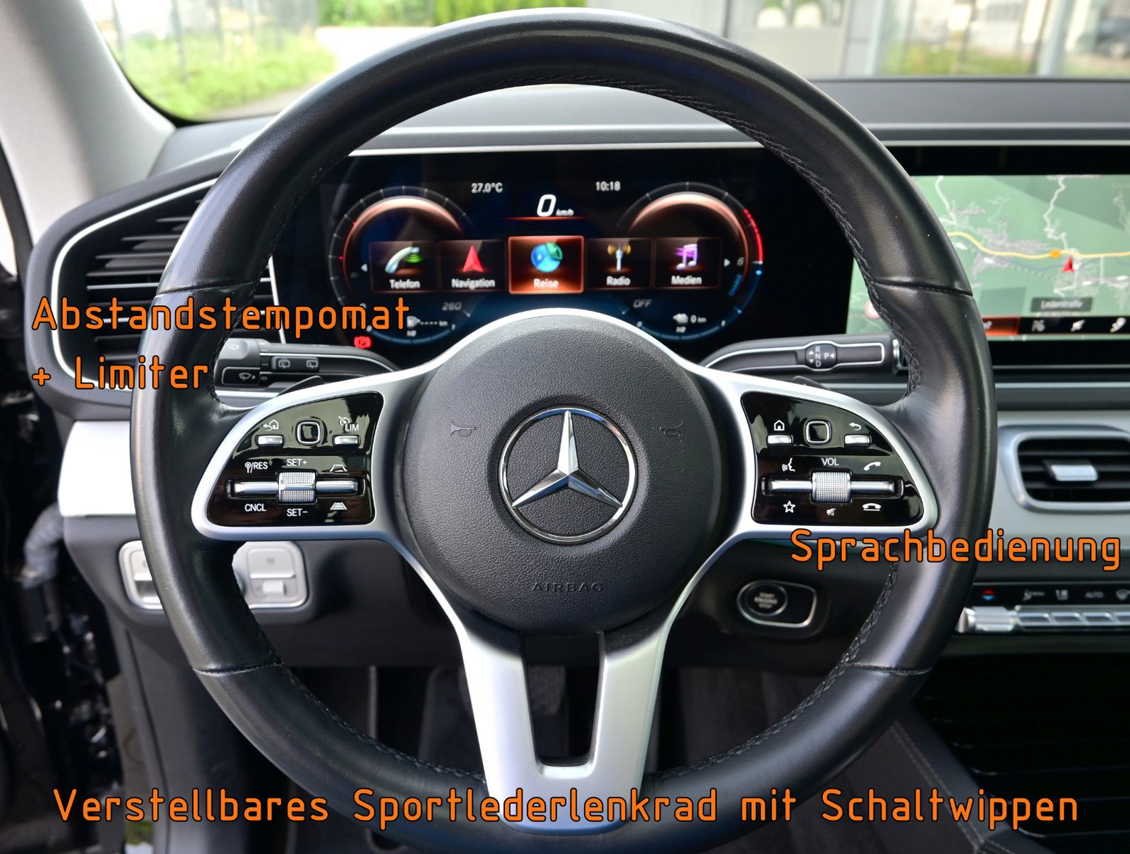 Fahrzeugabbildung Mercedes-Benz GLE 350 de 4M. °ACC°AHK°AIRMATIC°BURMESTER°360°